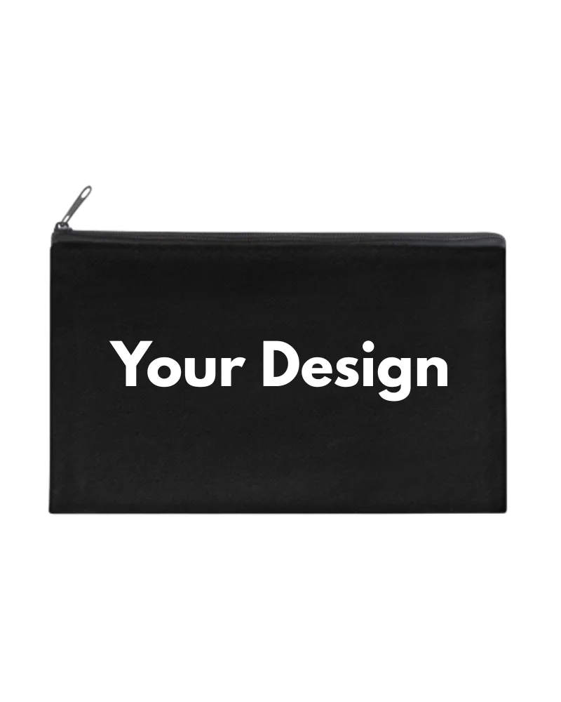 Personalised Zipped Pouch available in Black
